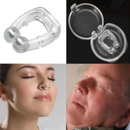 Anti Snore Device For Men And Woman Silicone Magnetic Nose Clip For Heavy Snoring Sleeper Snore Stopper Anti Snoring Device (3Pc)