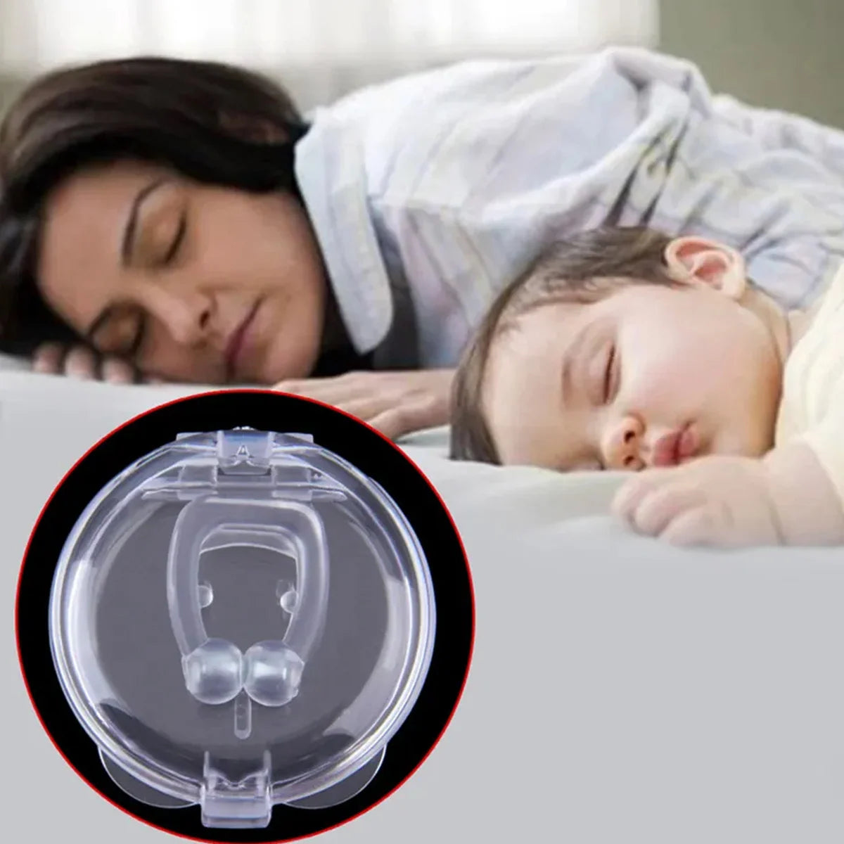 Anti Snore Device For Men And Woman Silicone Magnetic Nose Clip For Heavy Snoring Sleeper Snore Stopper Anti Snoring Device (3Pc)